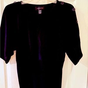 Cable & Gauge Black Crew Neck Sweater